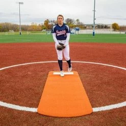 Non-Slip 10'x3' Long Spiked Softball Mat By Portolite