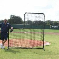 Varsity 7'X7' L-Screen With #36 Netting By Muhl Tech