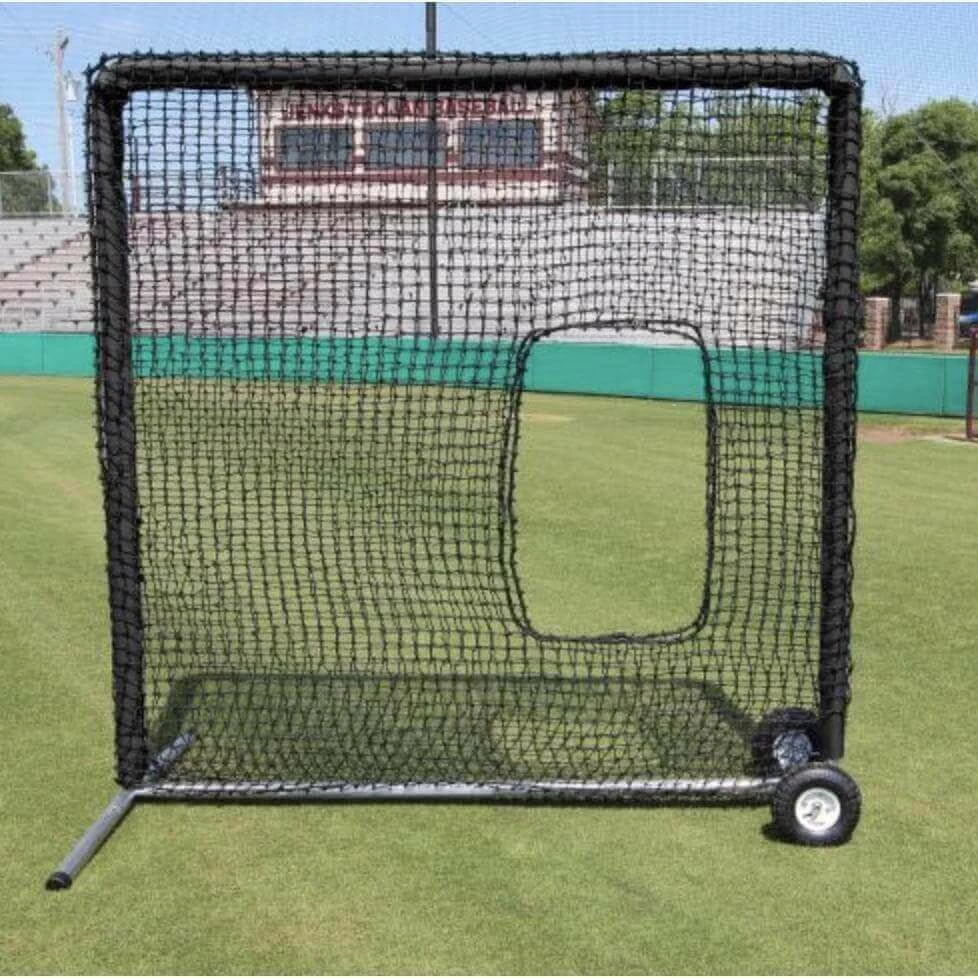 CIMARRON Premier 7'x7' Softball Net With #84 Netting And Wheel Kit - Image 2